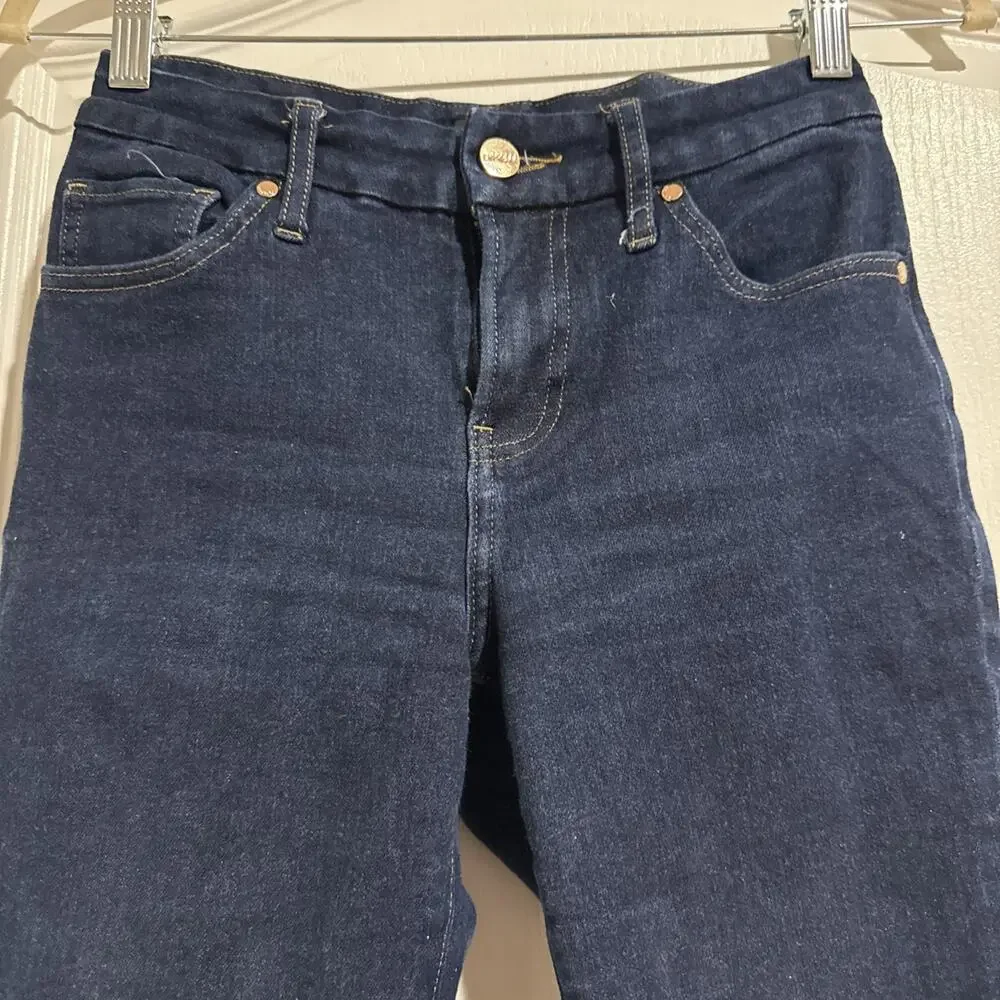 Express Jeans Legging Mid Rise Dark Blue Denim Women's Size Small Regular